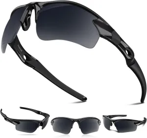 Polarized Sunglasses for Men Women Running Sunglasses Sports Cycling Driving Fishing Baseball Golf TAC UV400 TR90