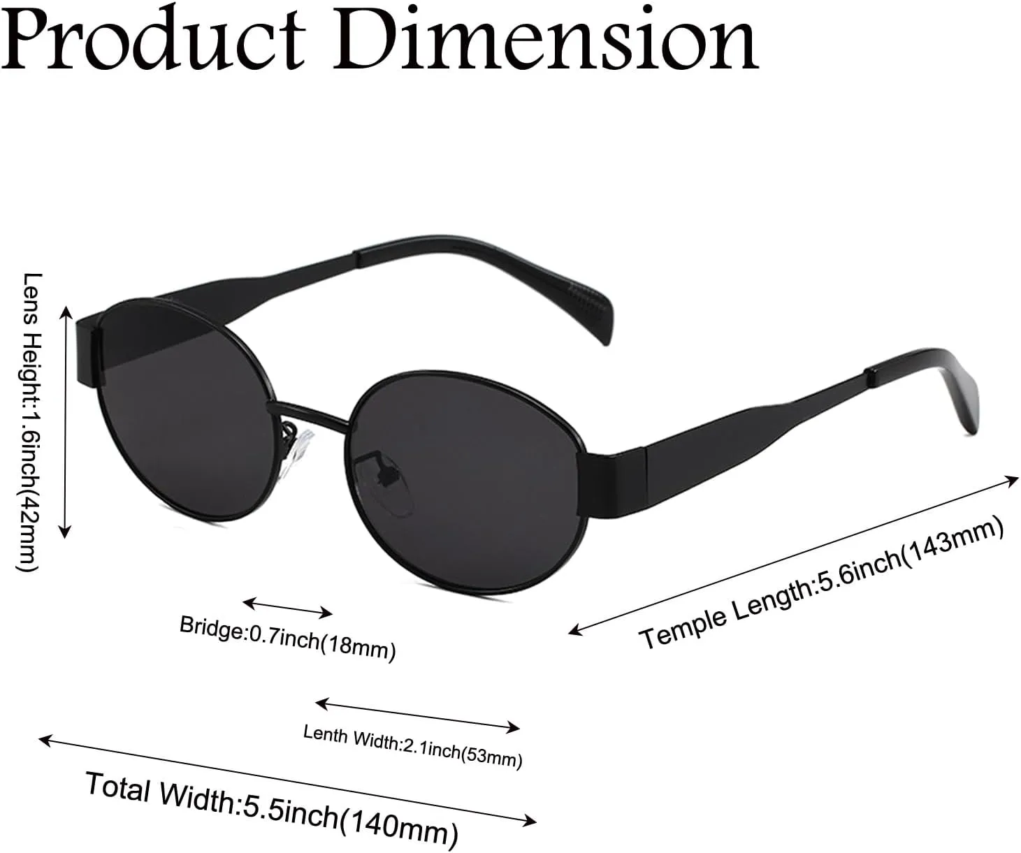 Retro Oval Sunglasses for Women,Trendy Sun Glasses Cool Vintage Gold Sunglasses Womens 90s UV400 Shades