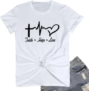 ROSEPARK Womens Graphic Cute Cotton Funny T Shirt Tees Gift Ideas
