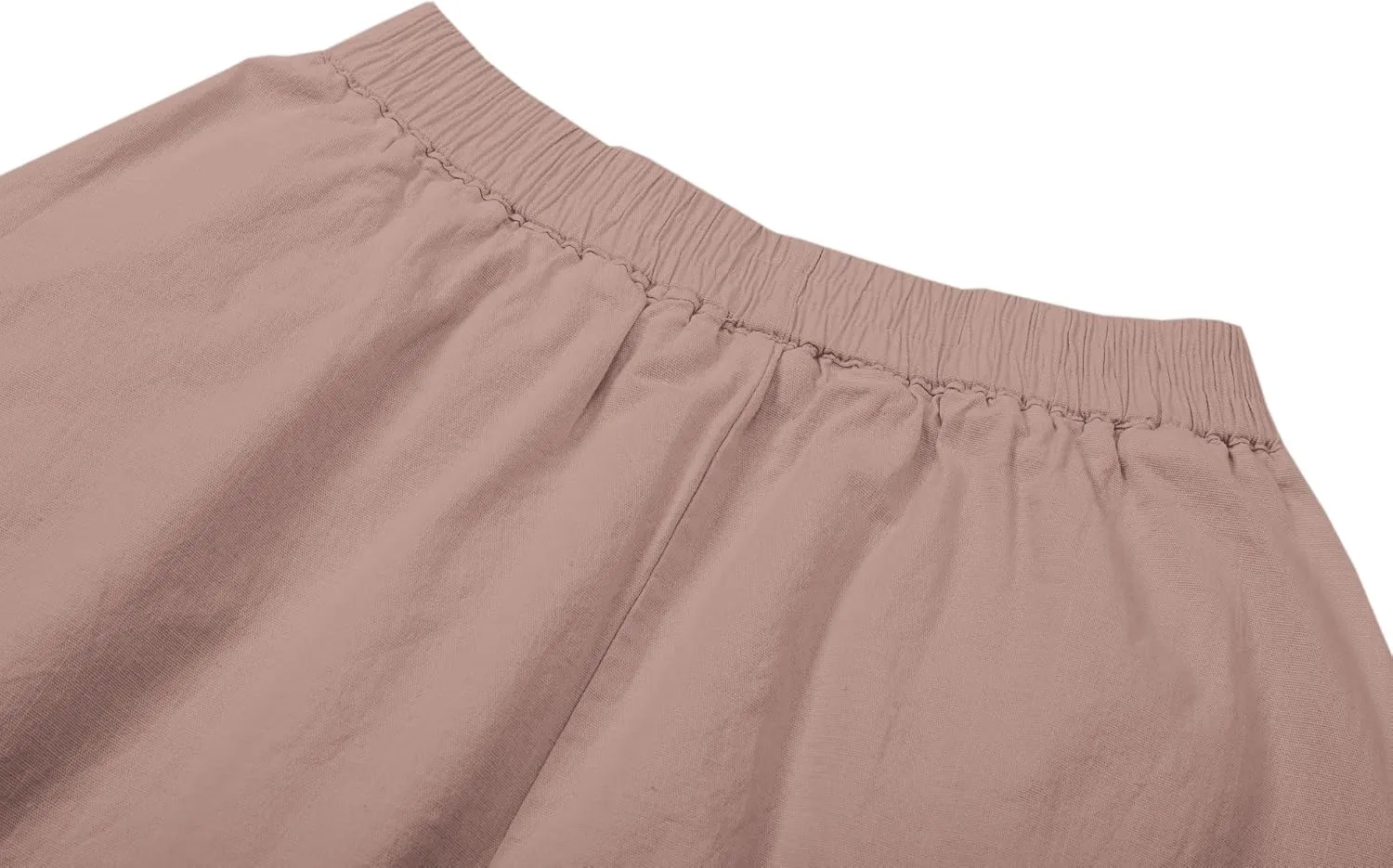 SANGTREE Women's Casual Cotton Linen Skirts with Pockets