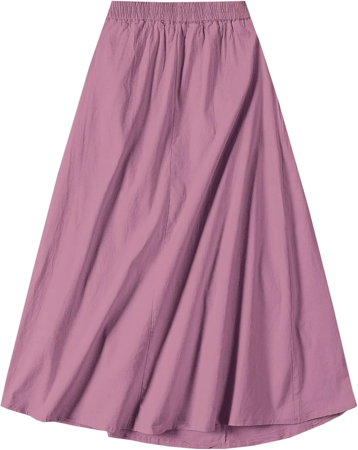 SANGTREE Women's Casual Cotton Linen Skirts with Pockets
