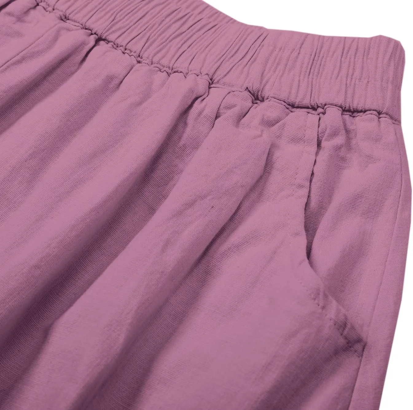 SANGTREE Women's Casual Cotton Linen Skirts with Pockets