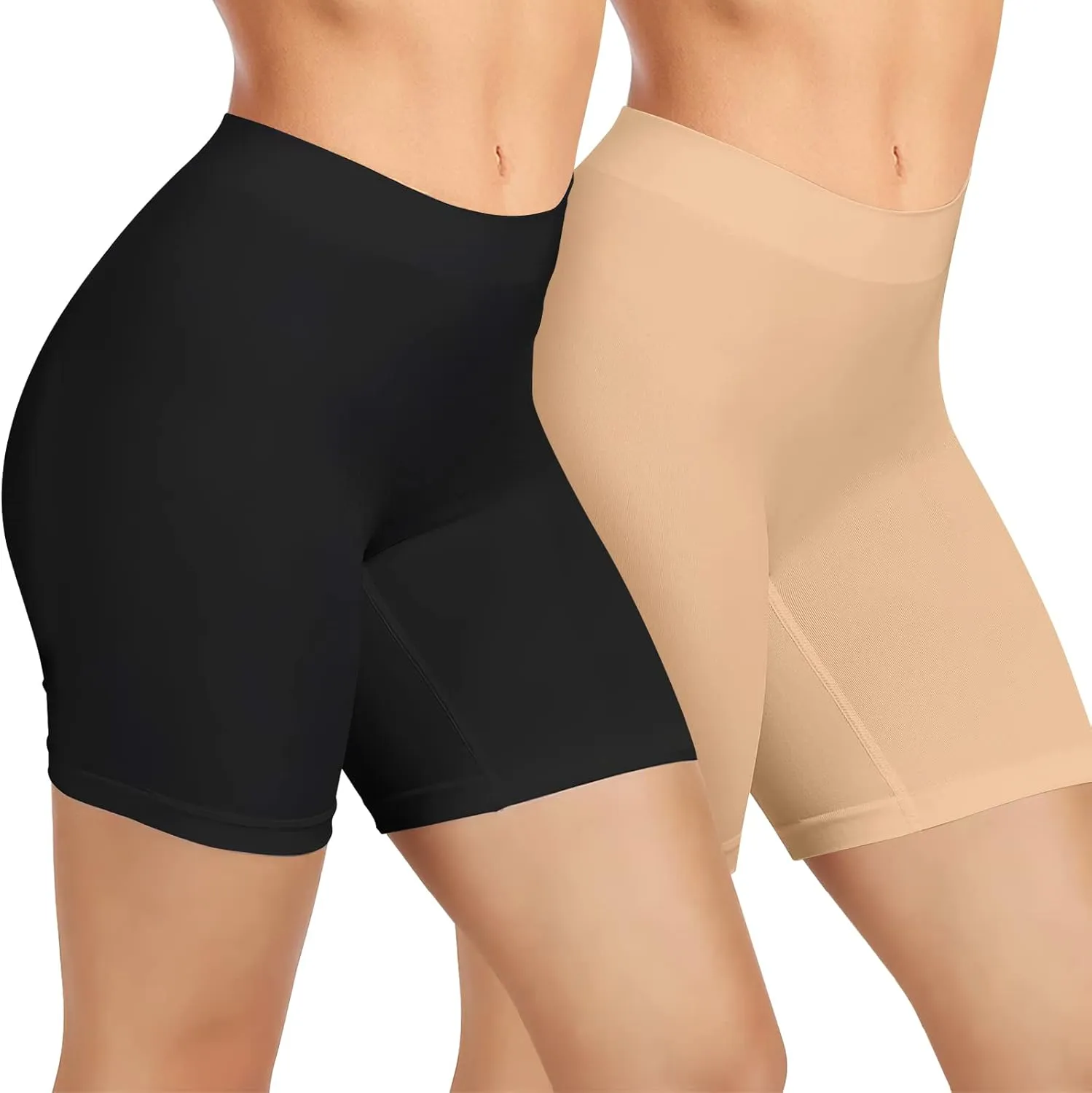 Seamless Slip Shorts for Under Dresses Anti Chafing Shorts Womens Bike Shorts for Yoga Workout
