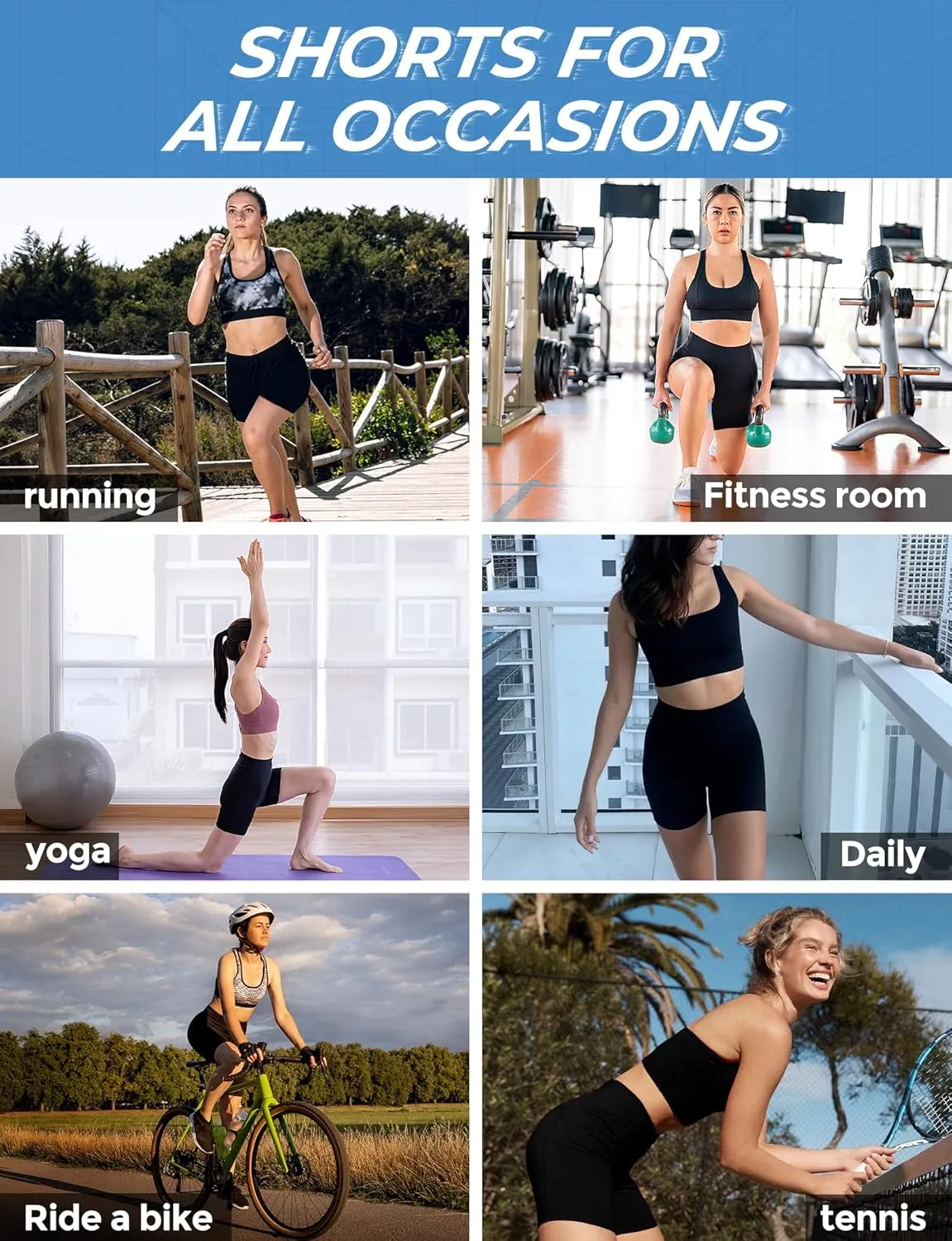 Seamless Slip Shorts for Under Dresses Anti Chafing Shorts Womens Bike Shorts for Yoga Workout