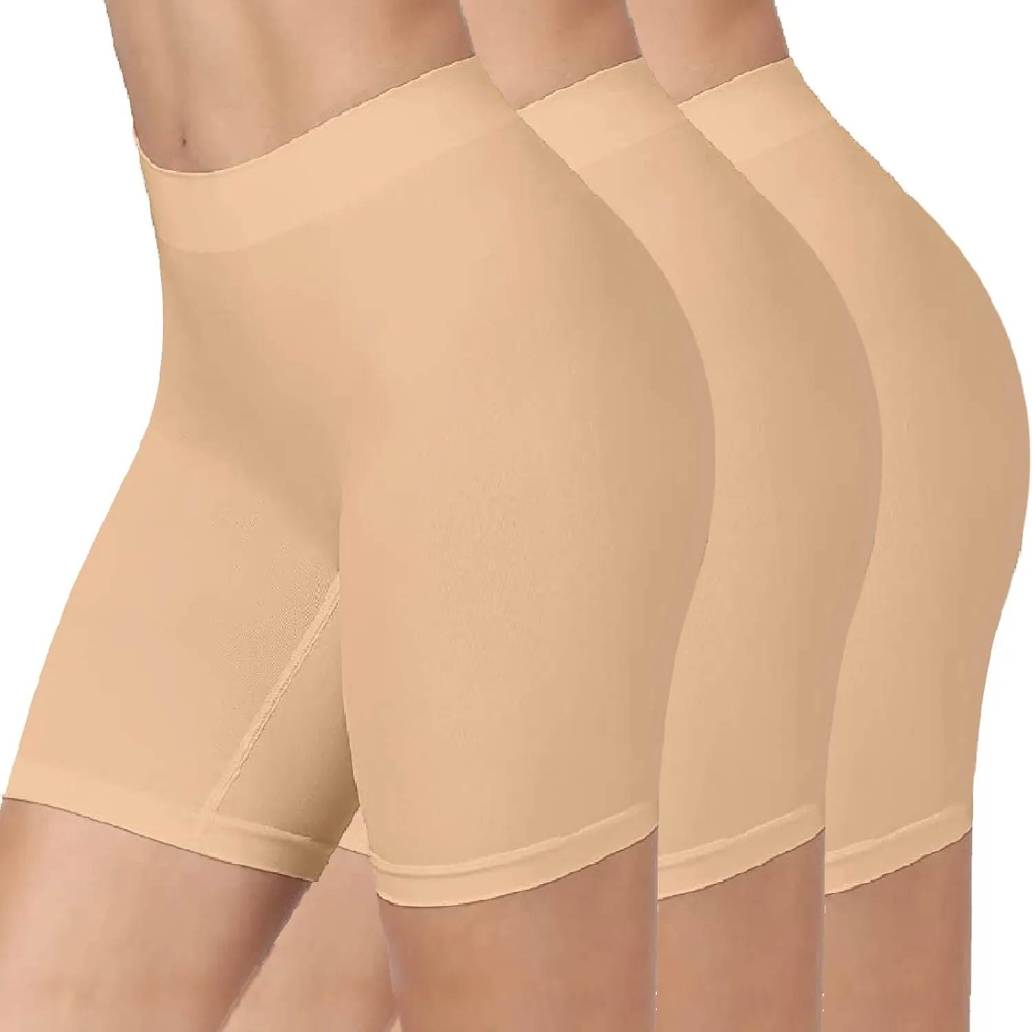 Seamless Slip Shorts for Under Dresses Anti Chafing Shorts Womens Bike Shorts for Yoga Workout