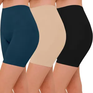 Seamless Slip Shorts for Under Dresses Anti Chafing Shorts Womens Bike Shorts for Yoga Workout