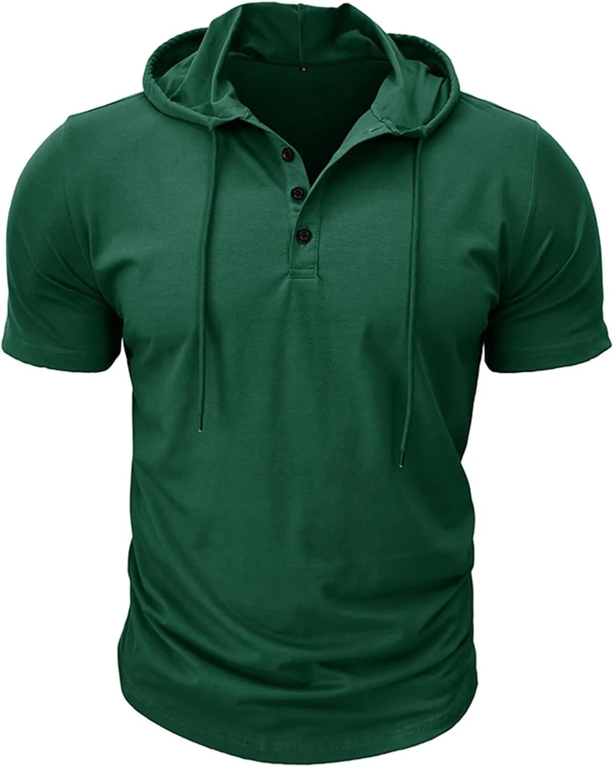 Short Sleeve Hoodies for Men Regular Fit Casual Pullover Tshirts Workout Summer Gym Quick Dry Lightweight Sweatshirts