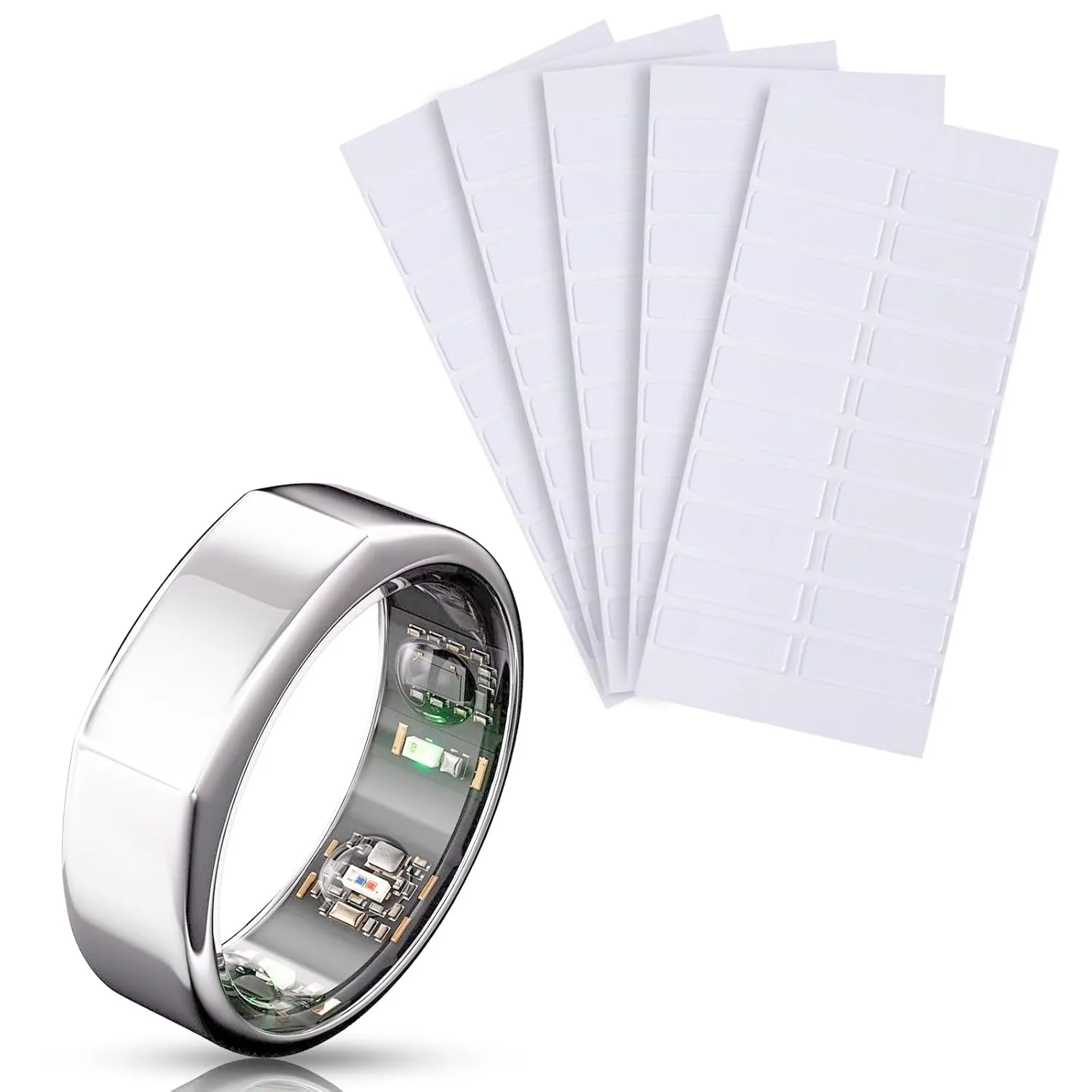 Smart Ring Size Adjuster for Oura Ring Gen 4/3/Samsung Galaxy Ring/Ultra Human Ring AIR/RingConn 2/1, Invisible Accessories for Loose Ring Sizing Kit Fit