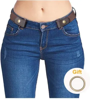 SUOSDEY No Buckle Elastic Stretch Belts for Men and Women, Comfortable Invisible Belts for Jeans Pants