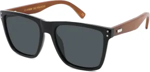 Super XXLarge Size Retro Rectangular Frame TAC Polarized Lenses with Spring Hinge For Men & Women