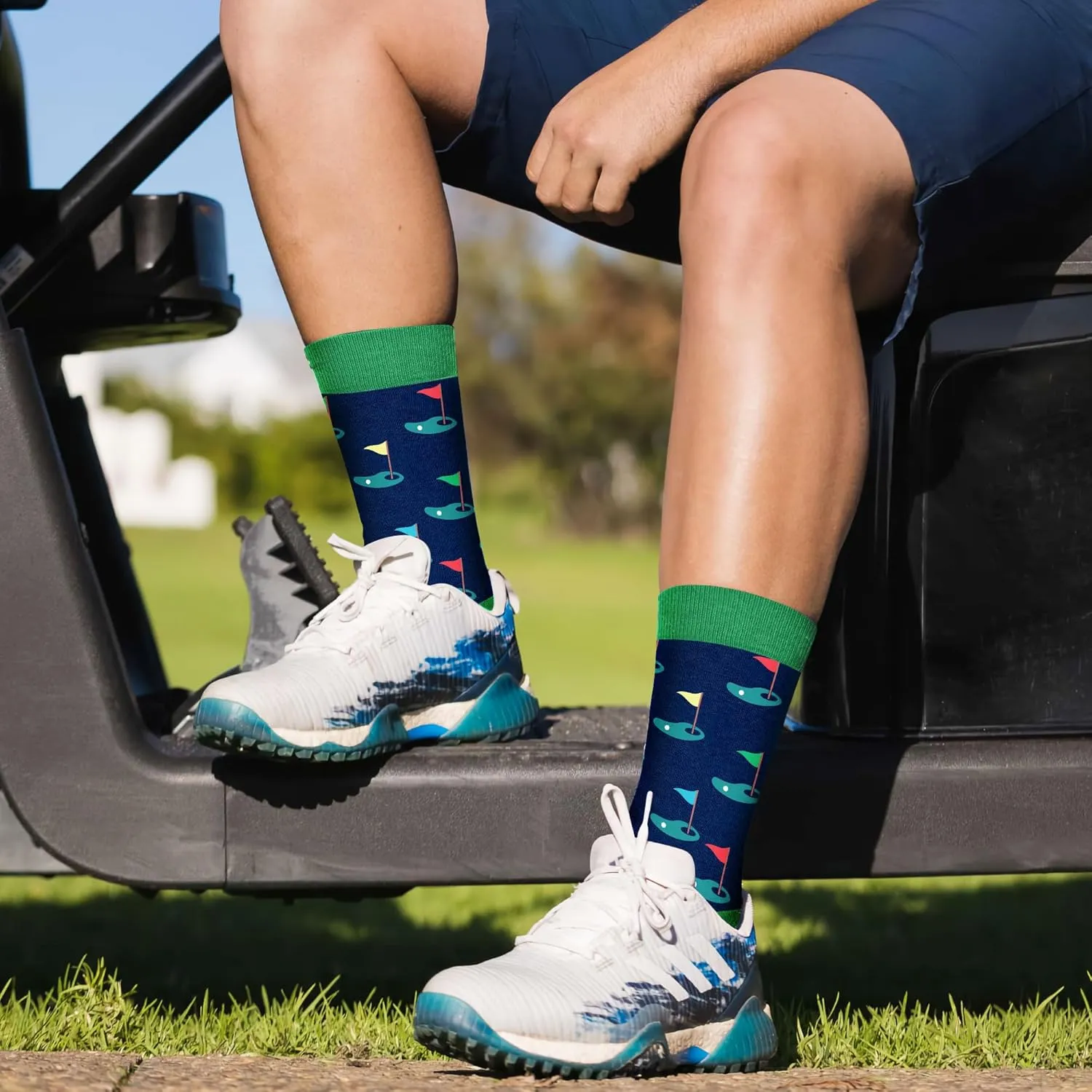 VICRAZY Golf Gifts for Men, Golf Socks for Men - Golf Accessories for Men - Golf Stuff, Stocking Stuffers for Men
