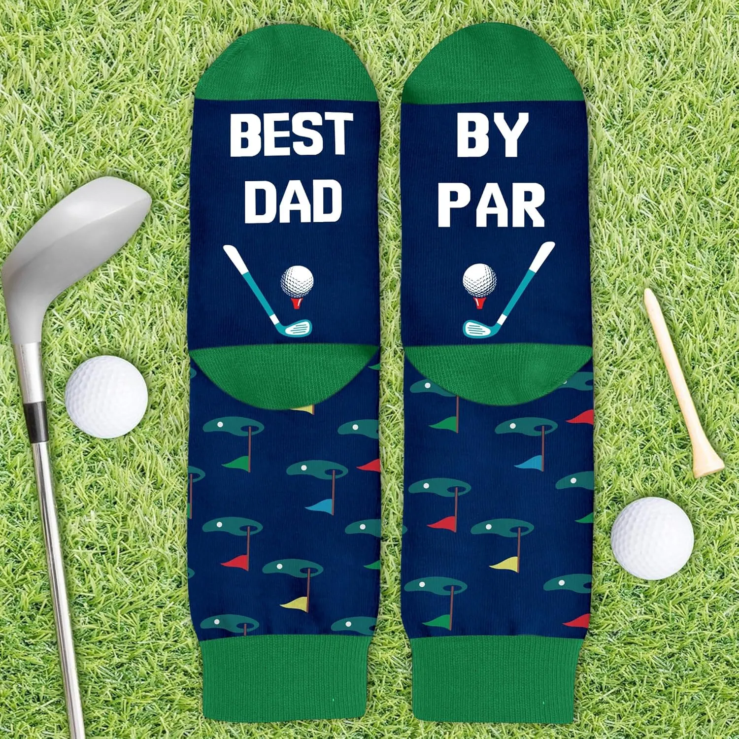 VICRAZY Golf Gifts for Men, Golf Socks for Men - Golf Accessories for Men - Golf Stuff, Stocking Stuffers for Men