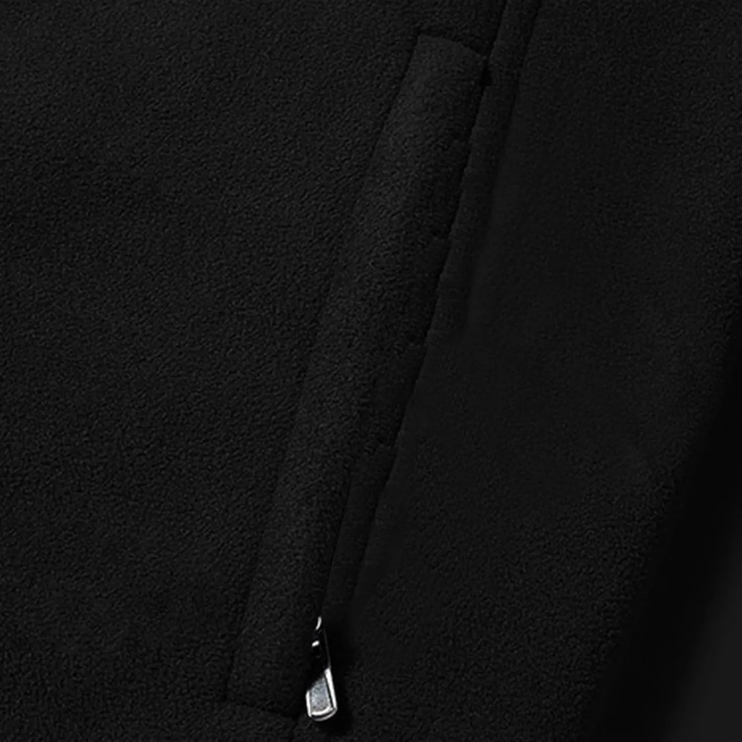 Winter Coats for Men Thick Thermal Band Collar Fleece Lined Solid Jacket Full Zip Long Sleeves Warm Cargo Jackets