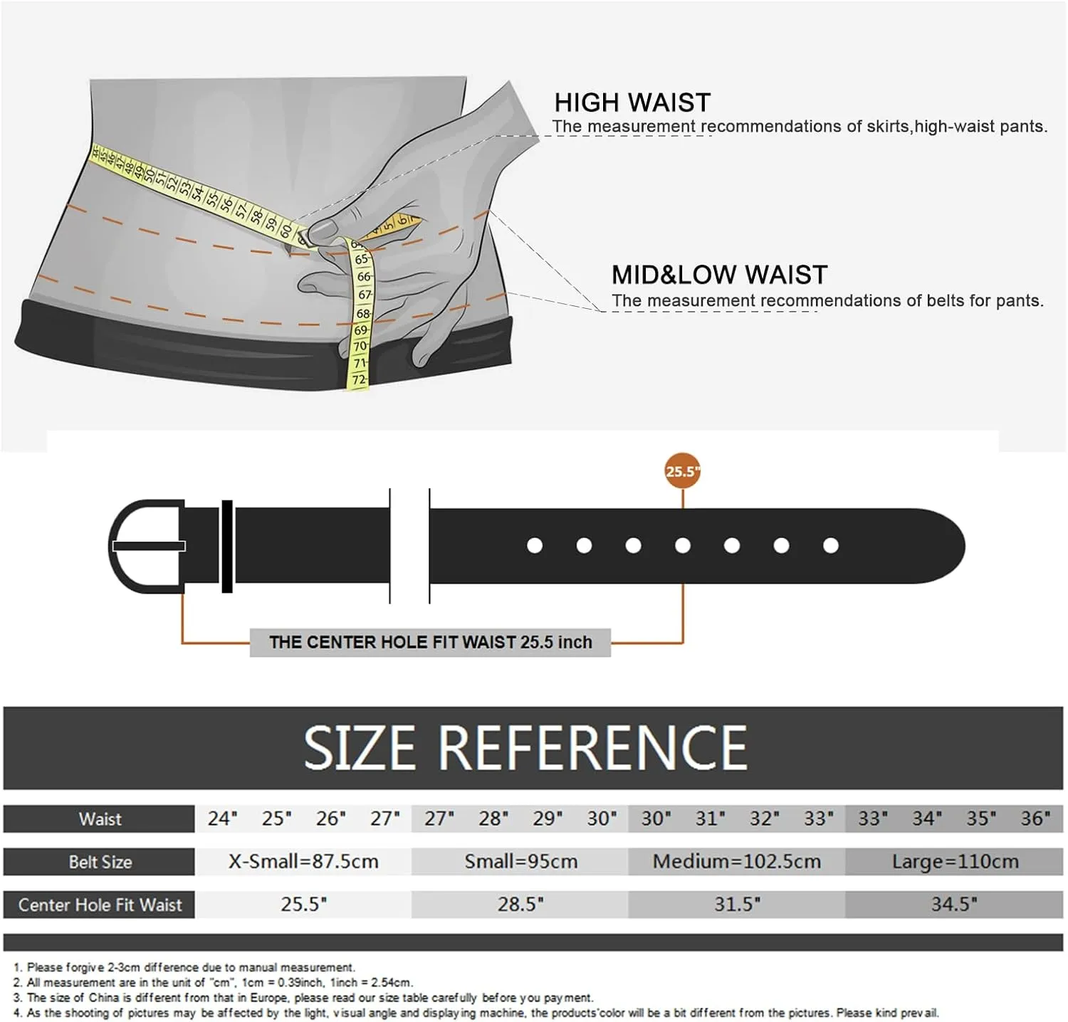 Women Vintage Belts Ladies Western Design Black Waist Belt for Jeans Pants Dress