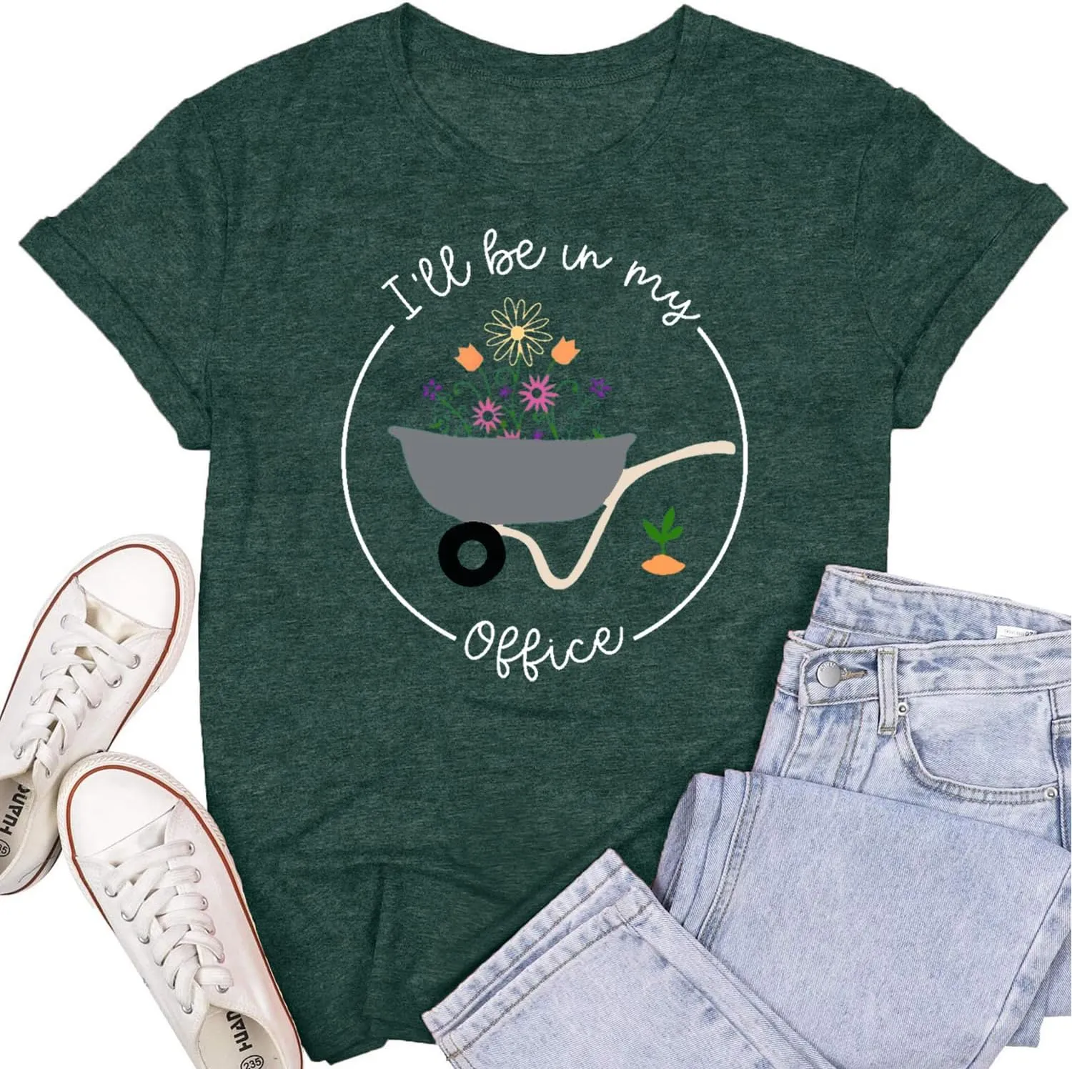Womens Garden Shirts Plant Lover T-Shirt Farmer Gander Tee Tops
