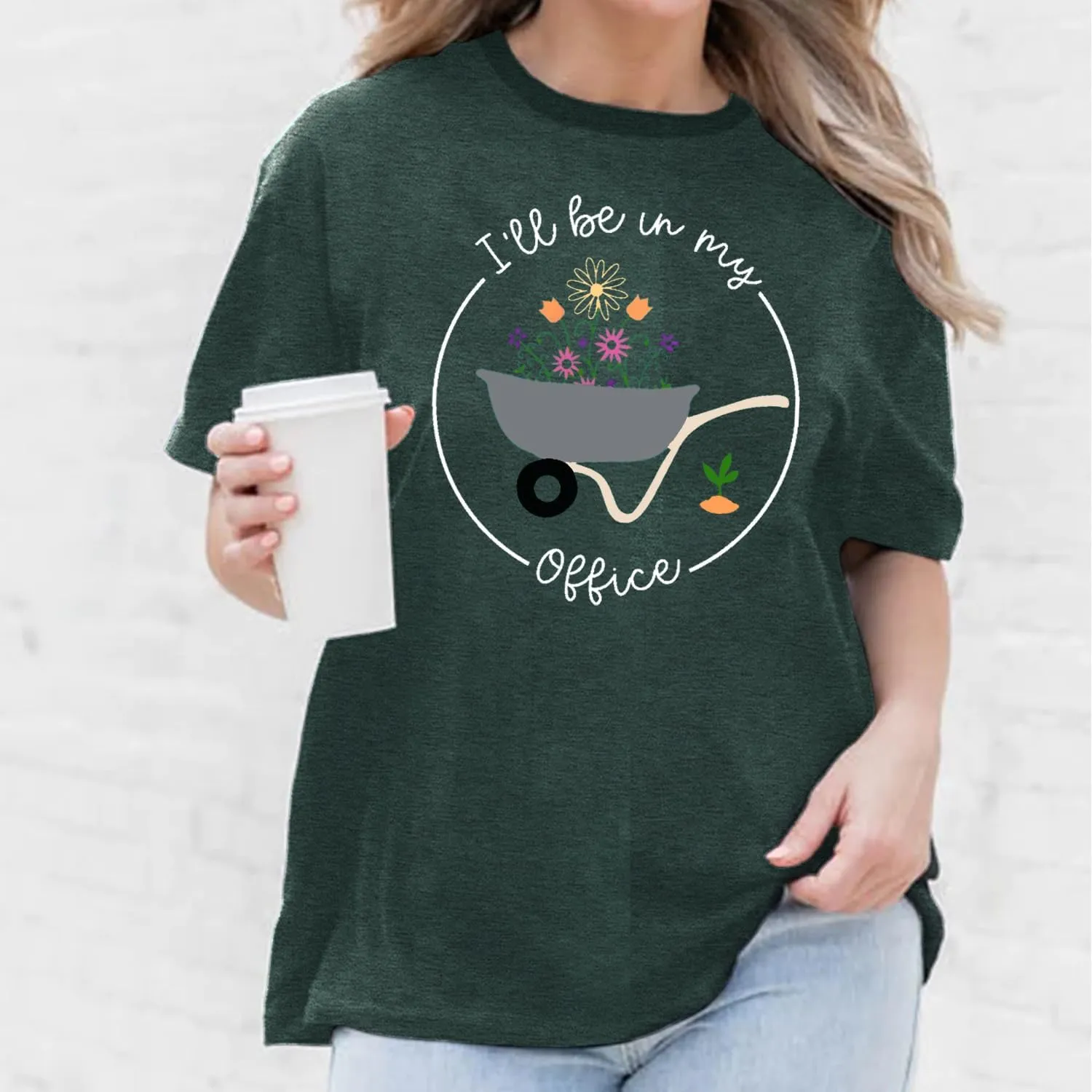 Womens Garden Shirts Plant Lover T-Shirt Farmer Gander Tee Tops