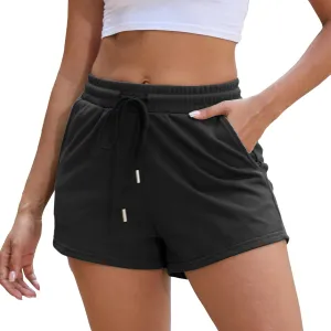 Womens Summer Sweat Shorts Casual Beach Vacation Clothes Running Shorts with Pockets