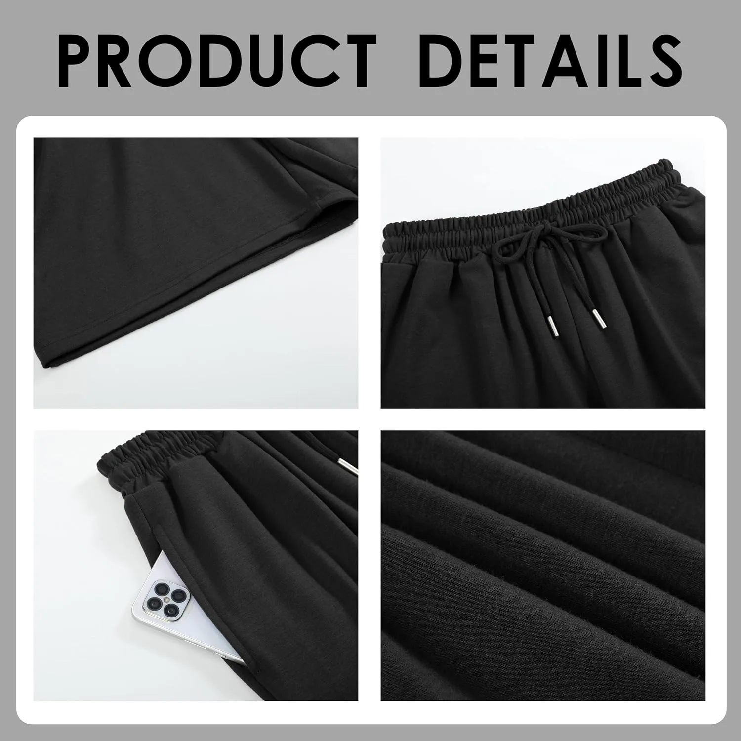 Womens Summer Sweat Shorts Casual Beach Vacation Clothes Running Shorts with Pockets
