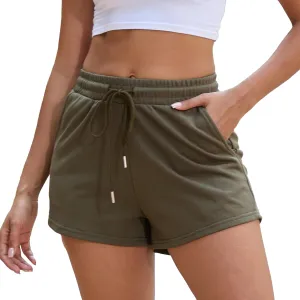 Womens Summer Sweat Shorts Casual Beach Vacation Clothes Running Shorts with Pockets