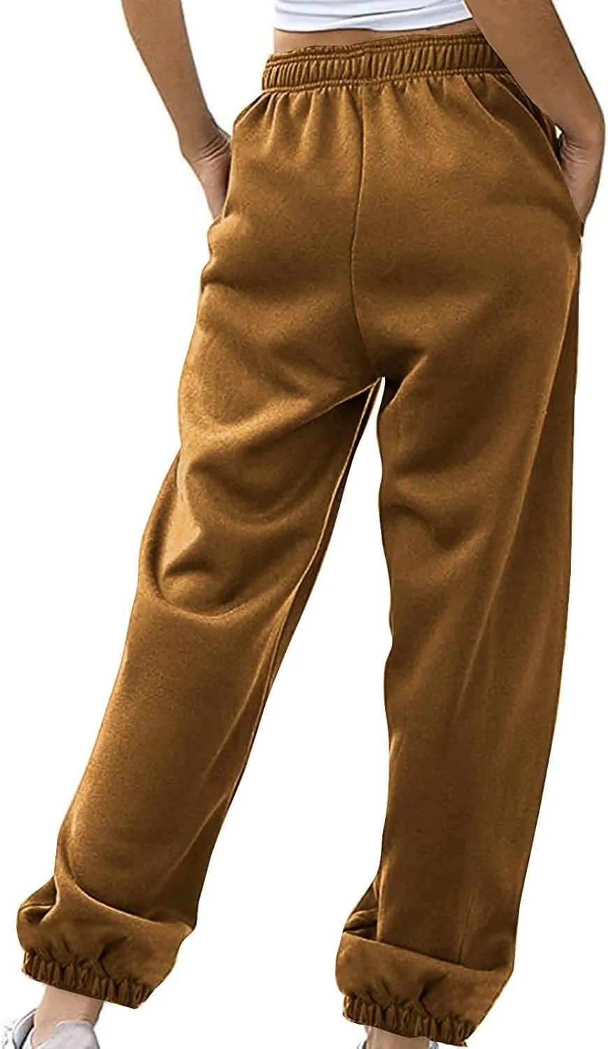 Womens Sweatpants 2024,High Waisted Baggy Sweatpants Joggers Sport Active Workout Jogger Pants with Pockets Trousers