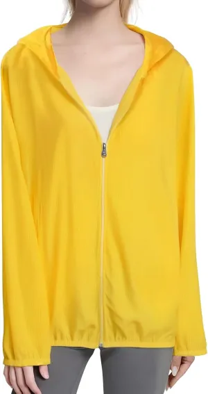 Womens UPF 50  Sun Protection Hoodie Jackets 2025 Light Weight Long Sleeve Shirts Hiking Outdoor Full Zip Tops