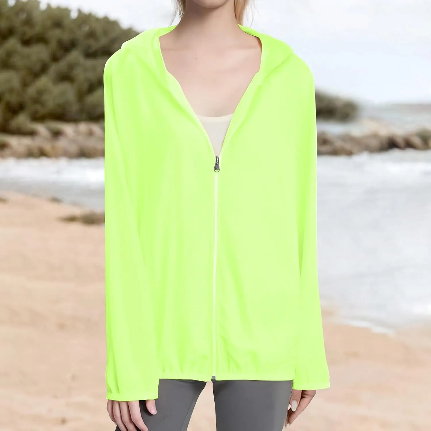 Womens UPF 50  Sun Protection Hoodie Jackets 2025 Light Weight Long Sleeve Shirts Hiking Outdoor Full Zip Tops