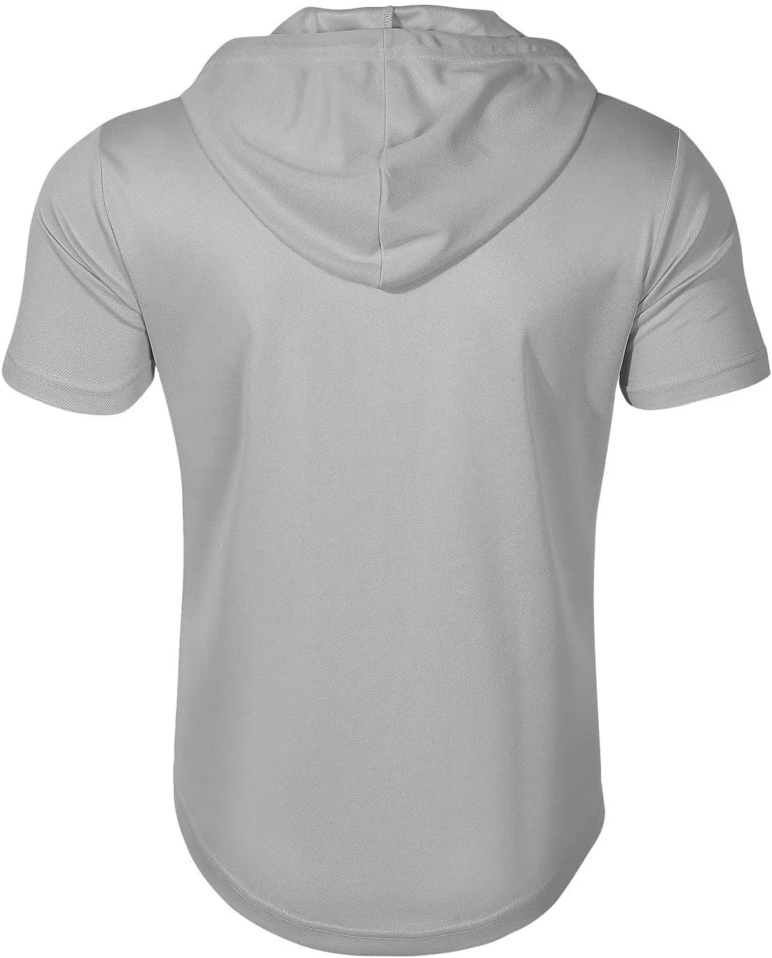 Workout Hoodies for Men Zip Up Short Sleeve Slim Fit Pocket Casual Tshirts Pullover Summer Gym Training Muscle Tees