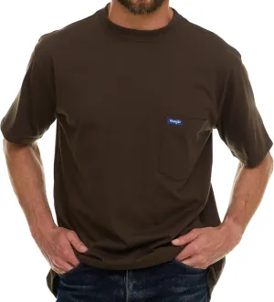 Wrangler Big and Tall T-Shirt for Men - Cotton Tee with Chest Pocket