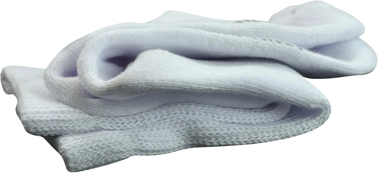 Yomandamor Women's 5 Pairs Non-Binding Cotton Crew Diabetic/Dress Socks with Seamless Toe and Cushion Sole